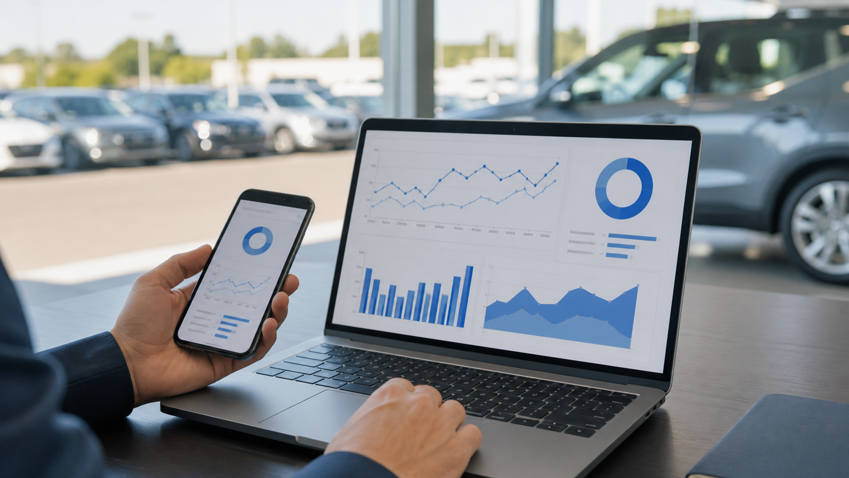 Dealership analyst monitoring structured data performance